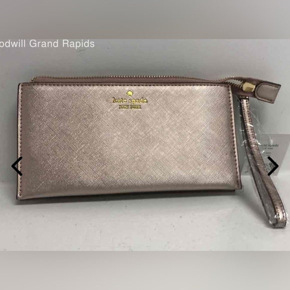 Kate Spade Gold Coast Maryanne Metallic Wristlet Wallet NWT